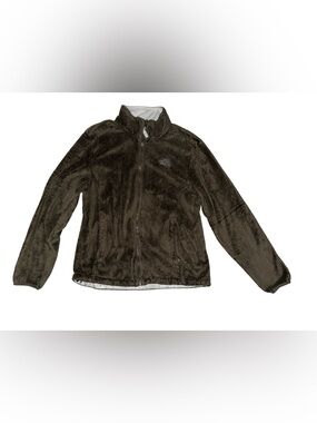 The North Face Fleece Jacket XL Brown Full Zip Cozy Warm Casual